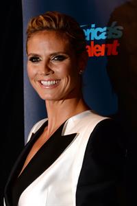 Heidi Klum attending America's Got Talent Season 8 at Radio City Music Hall in New York on August 7, 2013