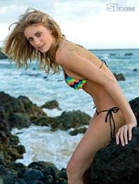 Julie Henderson in a bikini