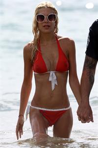 Tori Spelling in a bikini