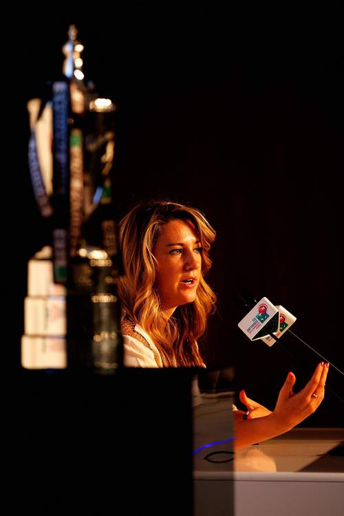 Victoria Azarenka before the Start of the WTA Championships October 21, 2013 
