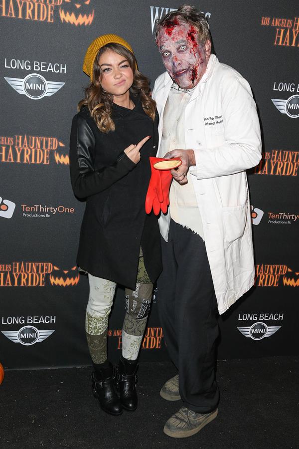 Sarah Hyland 5th Annual LA Haunted Hayride VIP Premiere Night in Los Angeles, October 10, 2013 