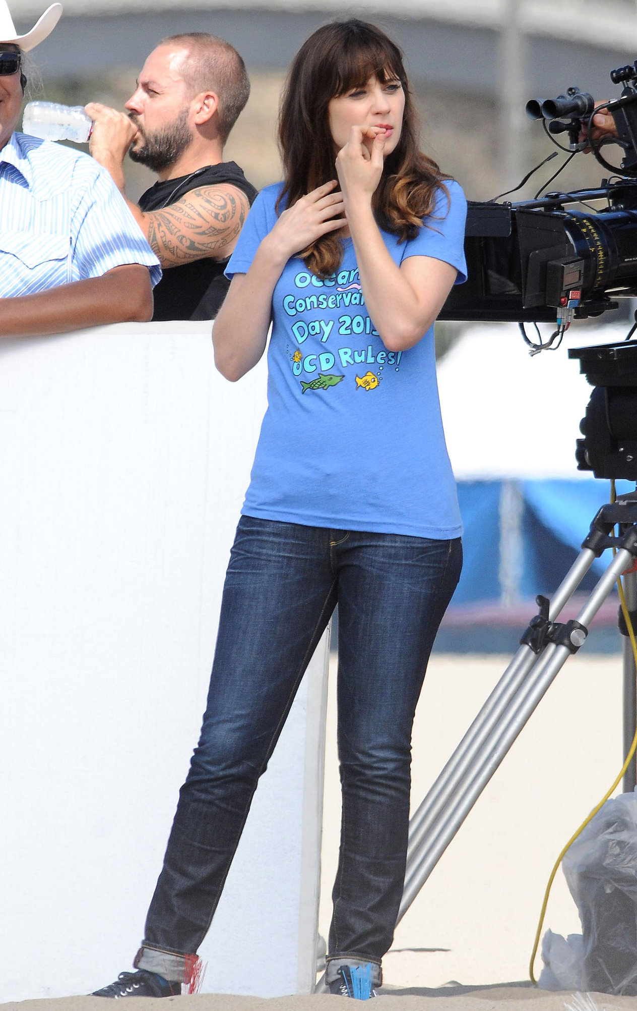 Zooey Deschanel – “New Girl” set in Malibu 10/7/13  
