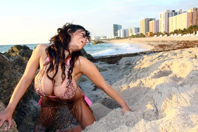 Denise Milani in a bikini