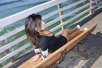 Denise Milani Snapshots - Pier