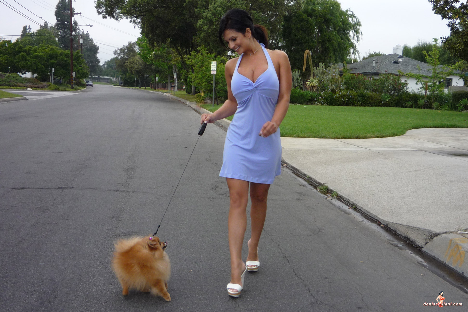 Denise Milani Snapshots - DogWalk