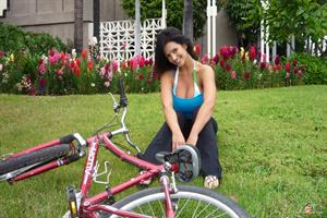 Denise Milani Snapshots - Bicycle
