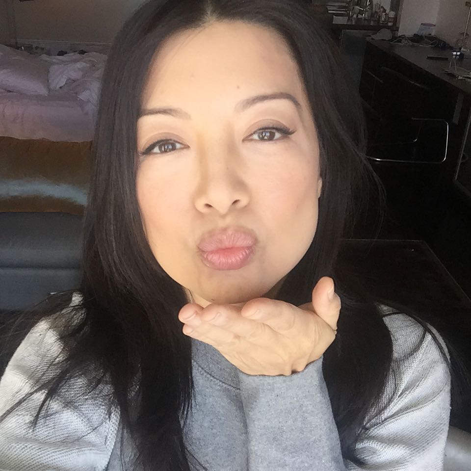 Ming-Na Wen taking a selfie