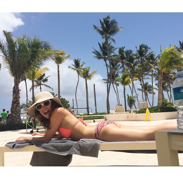 Sarah Hendrickson in a bikini