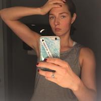 Alena Zavarzina taking a selfie