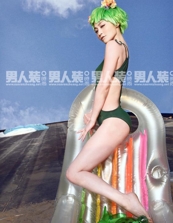 Di Yao in a bikini