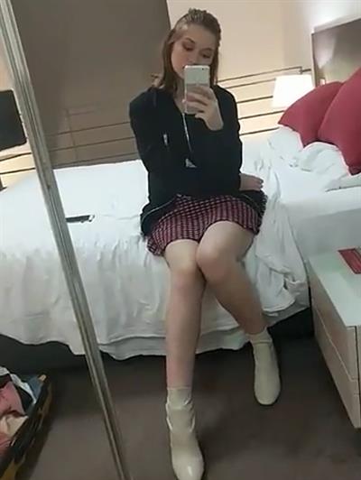 Jean Champion taking a selfie