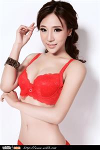 Vanessa Wang Manni in lingerie