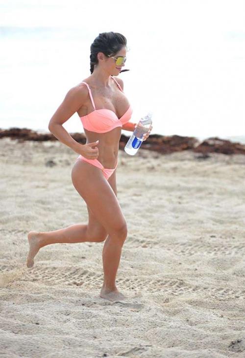 Michelle Lewin in a bikini