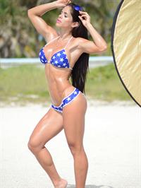 Michelle Lewin in a bikini