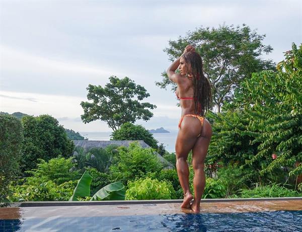 Yarishna Ayala Otero in a bikini - ass
