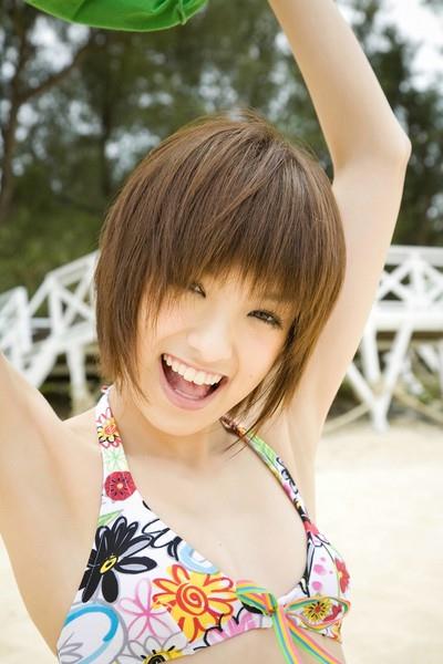 Akina Minami in a bikini