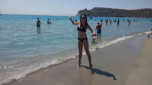 Kika Terremoto in a bikini