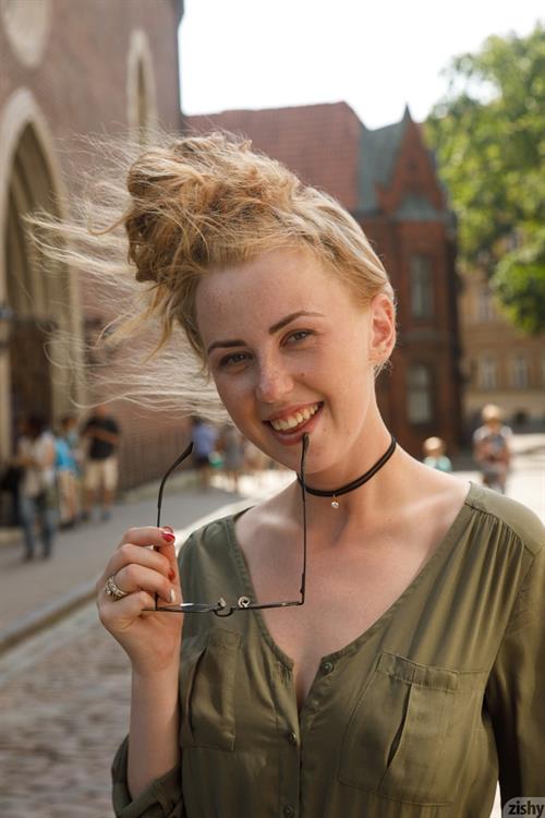 Helene Trobec Flashing her Boobs