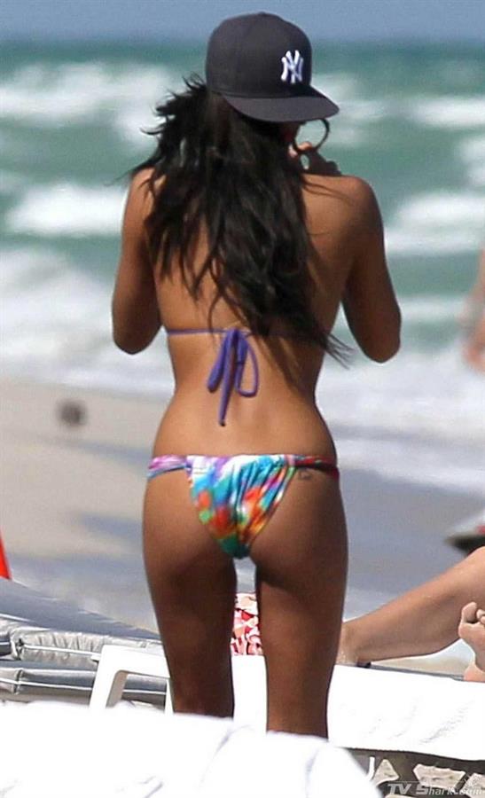 Cassie Ventura in a bikini - ass