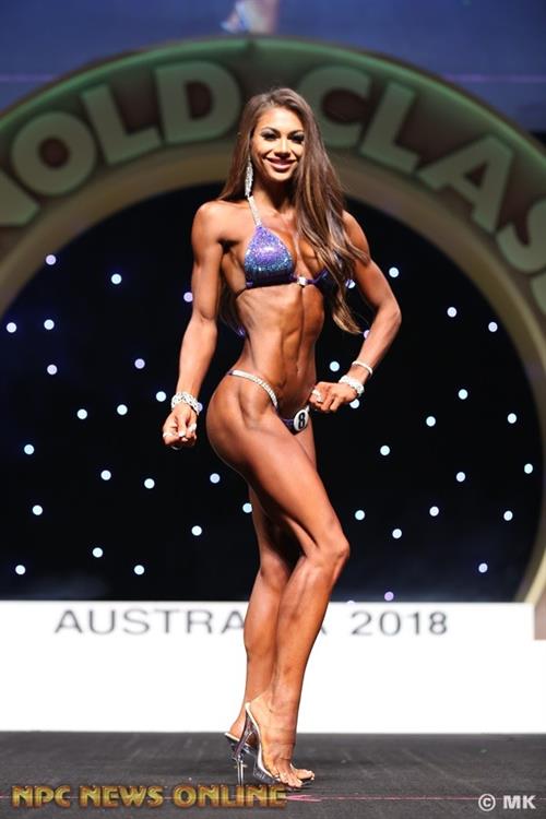 Janet Layug in a bikini