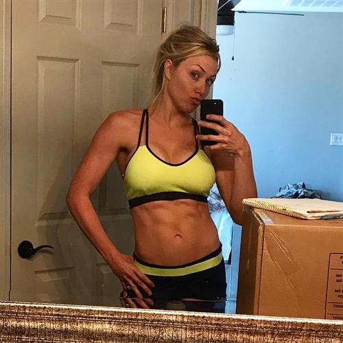 Dianna Dahlgren in a bikini taking a selfie