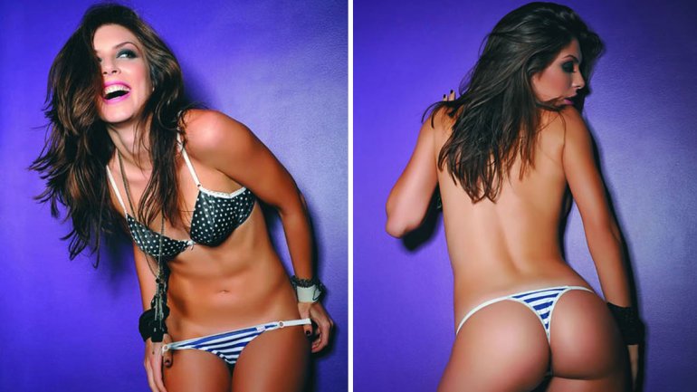 Eugenia Lemos in lingerie - ass