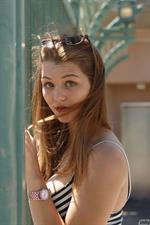 Ursula Hall Busty Chick with Glasses