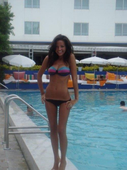 Jillian Welsh in a bikini