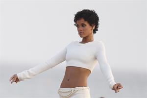 Rihanna poses on a photoshoot in Barbados - August 4, 2013 