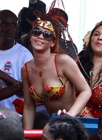 Rihanna - Kadooment parade in Barbados 8/1/11  