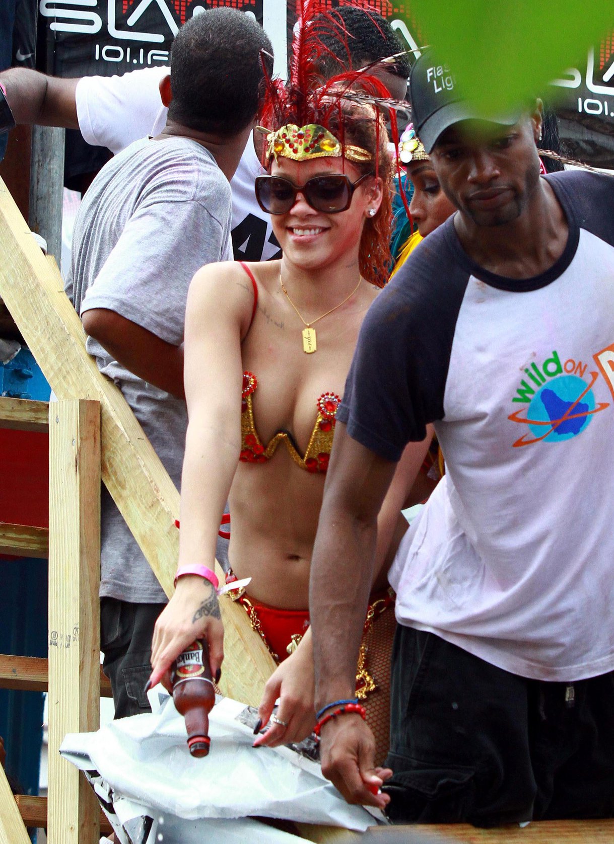 Rihanna - Kadooment parade in Barbados 8/1/11  