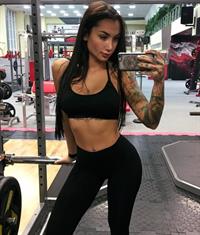 Angelica Anders taking a selfie