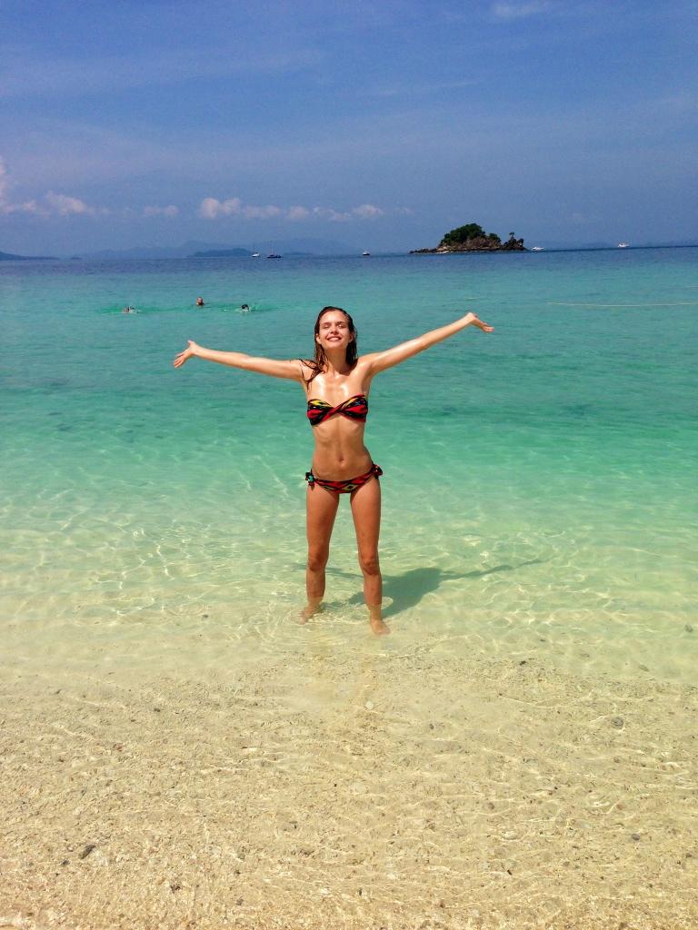 Josephine Skriver in a bikini