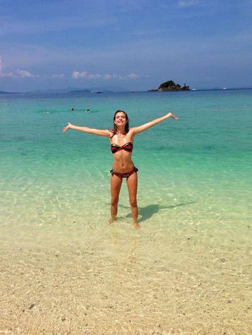 Josephine Skriver in a bikini