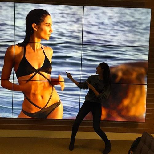 Lily Aldridge in a bikini