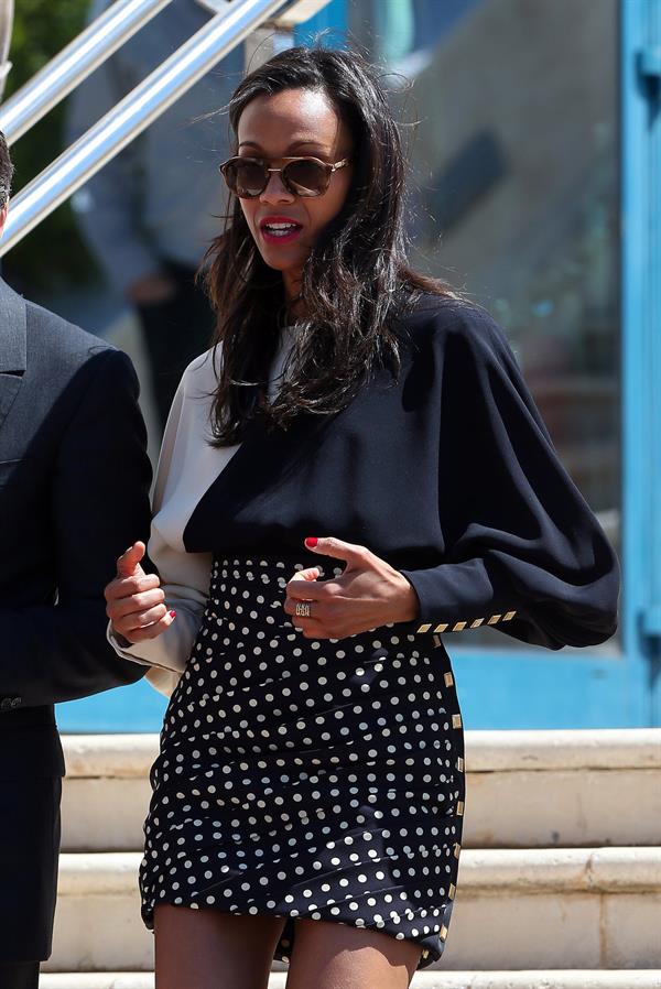 Zoe Saldana - 66th Cannes Film Festival 5/20/13  