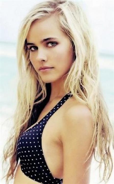 Isabel Lucas in a bikini