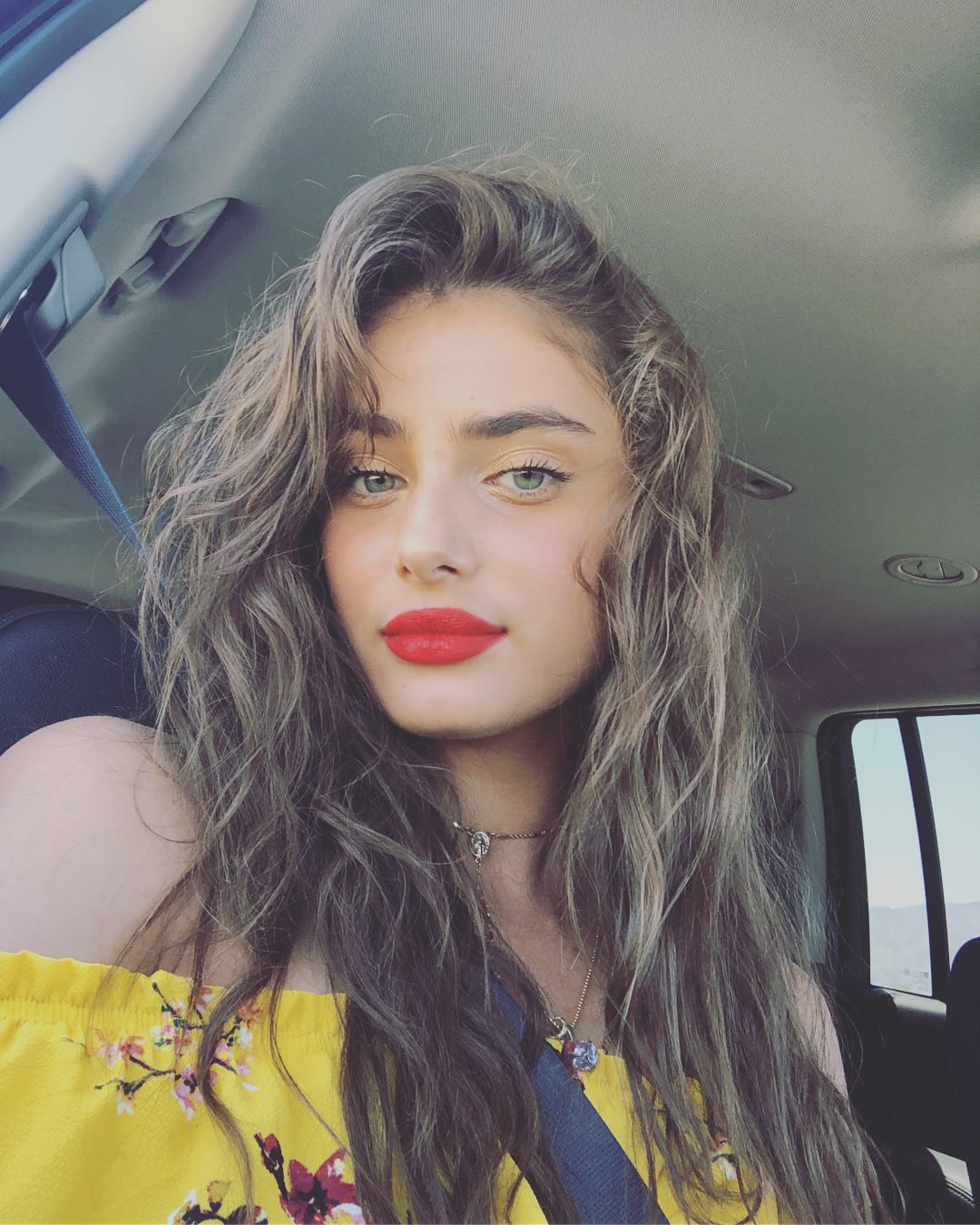 Taylor Marie Hill taking a selfie