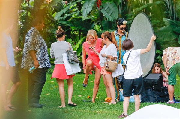 Paris Hilton At a photoshoot in Honolulu, Hawaii (June 1, 2013) 