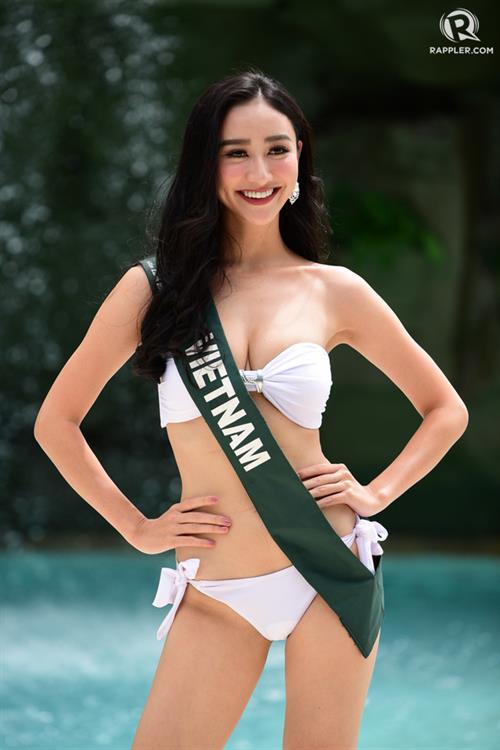 Le Thi Ha Thu in a bikini