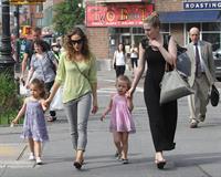 Sarah Jessica Parker Takes a stroll with her twins around the West Village in New York City (May 21, 2013) 