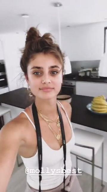 Taylor Marie Hill taking a selfie