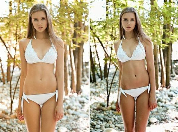 Polina Malinovskaya in a bikini