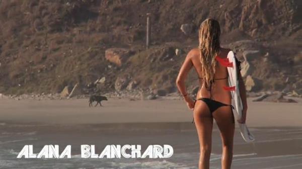 Alana Blanchard in a bikini - ass