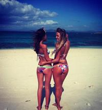 Alana Blanchard in a bikini - ass