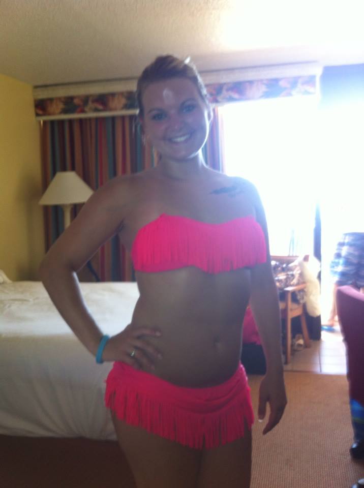 Anonymous in a bikini