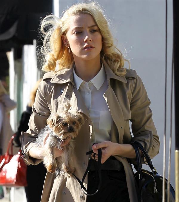 Amber Heard out in Beverly Hills on December 16, 2011