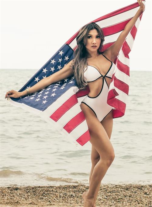 Mhaye Monti in a bikini