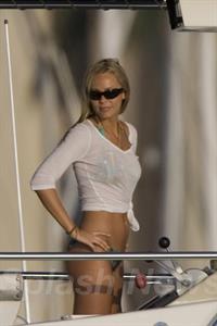 Laura Vandervoort in a bikini