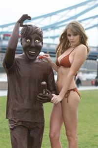 Keeley Hazell in a bikini